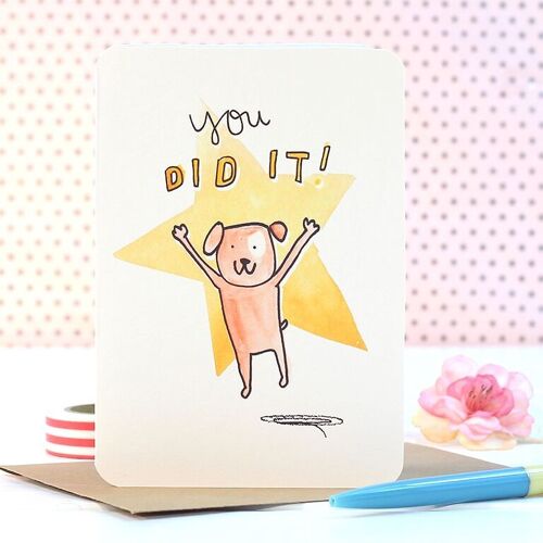 You Did It! Congratulations Card