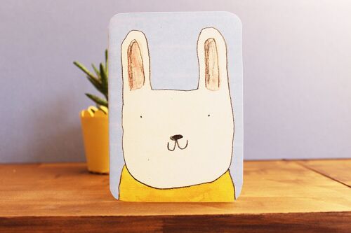 Big Bunny Face Card