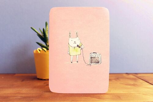 Bunny Singing Card