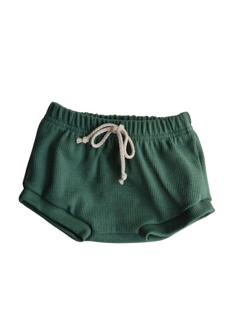 Pantalón Corto Basic Canalé Verde