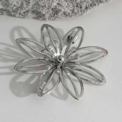 Spilla fiore in argento