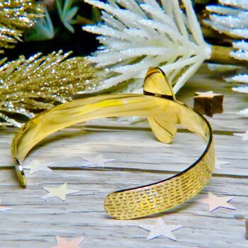 Bracelet "SANDRA" doré - adaptable avec Nacre naturelle 8