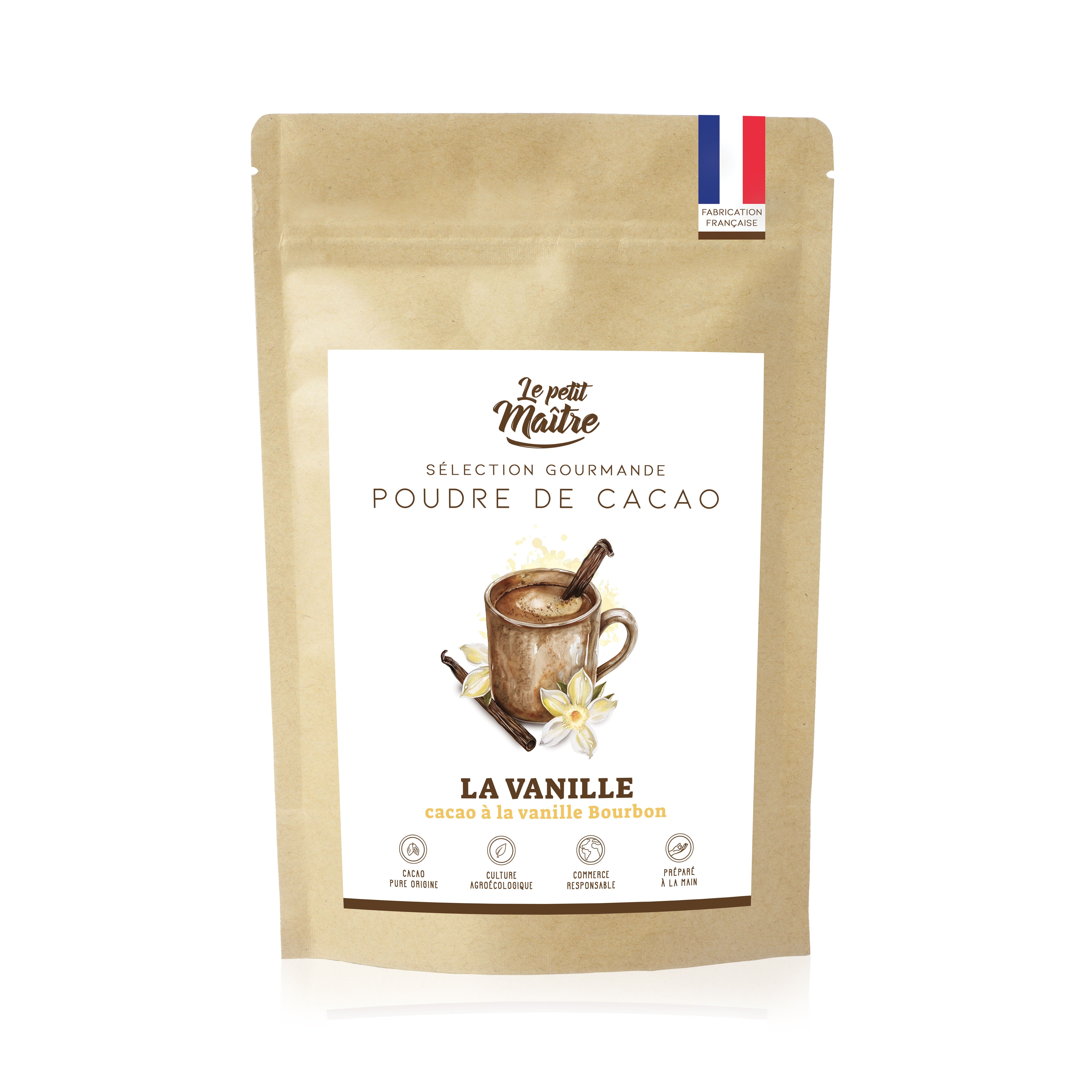 Cocoa powder for bourbon vanilla hot chocolate