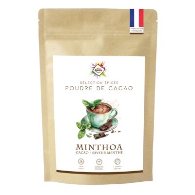 Minthoa - Poudre de cacao  pour chocolat chaud à la menthe