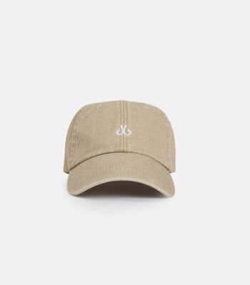 Casquette en denim crème 1