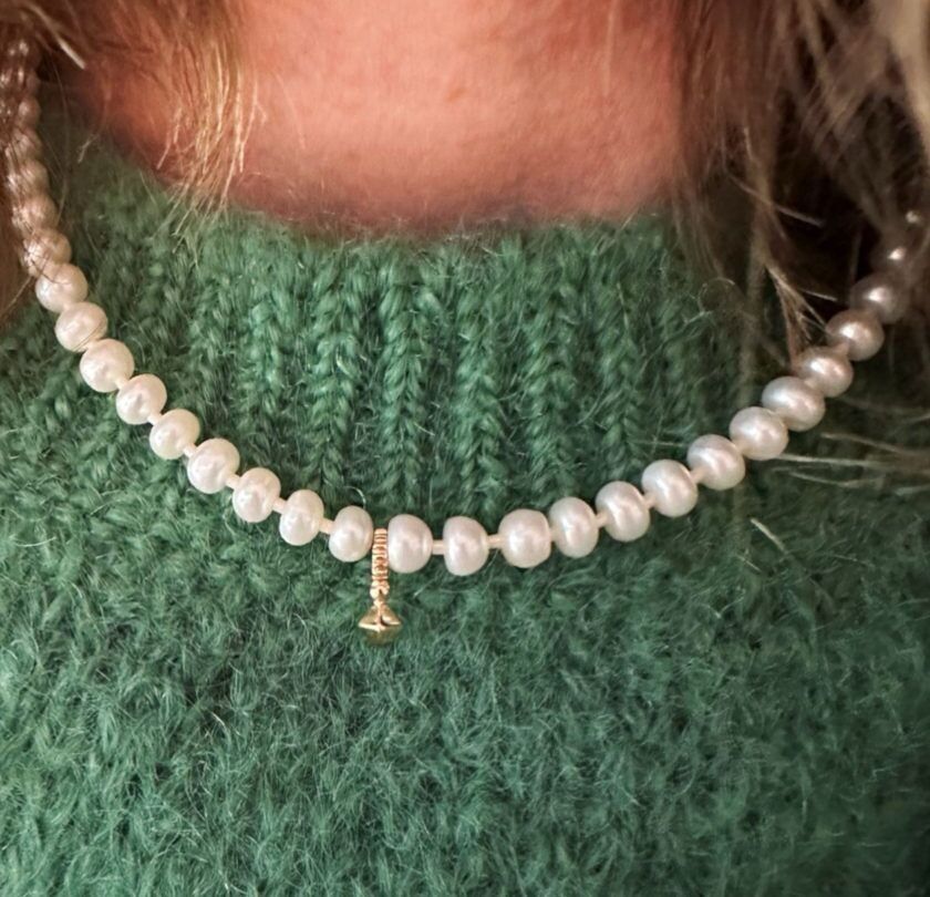 Collana girocollo con perle d'acqua dolce