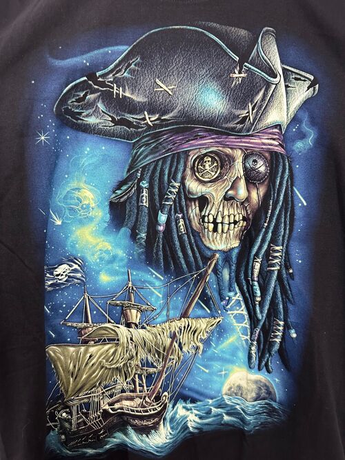 #17 T-shirt tete de mort "Équipage des Ténèbres"