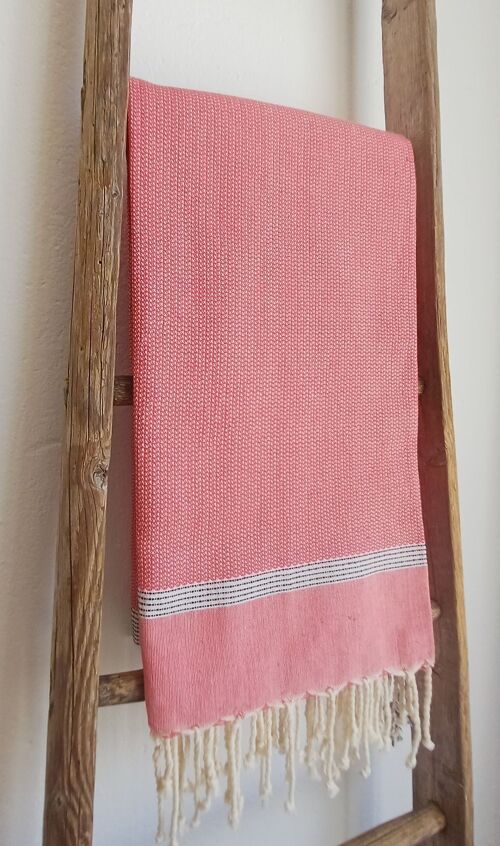 Fouta Toalla de Playa Bohemia Coral