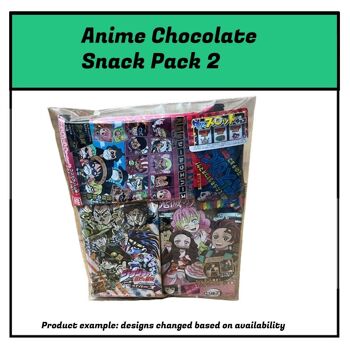 Pack de collations au chocolat Anime japonais avec article de collection 2