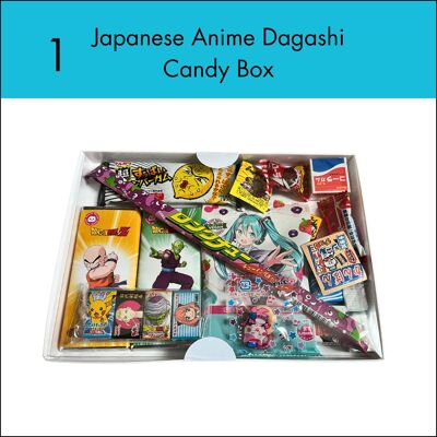 Caja de bocadillos de dulces de anime japonés