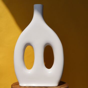 Vase Soliflore Artisanal - Blanc 2