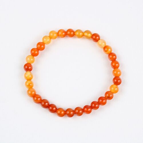 Carnelian Crystal Bracelet 6mm A+ Grade