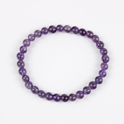 Amethyst Crystal Bracelet 6mm