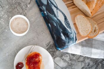 Planches à fromage d'acacia moyennes - Marine | Blanc | Métallique 5