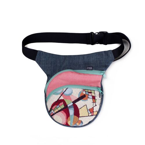 RIÑONERA KANDINSKY con Bolsillo Secreto -HANDMADE-