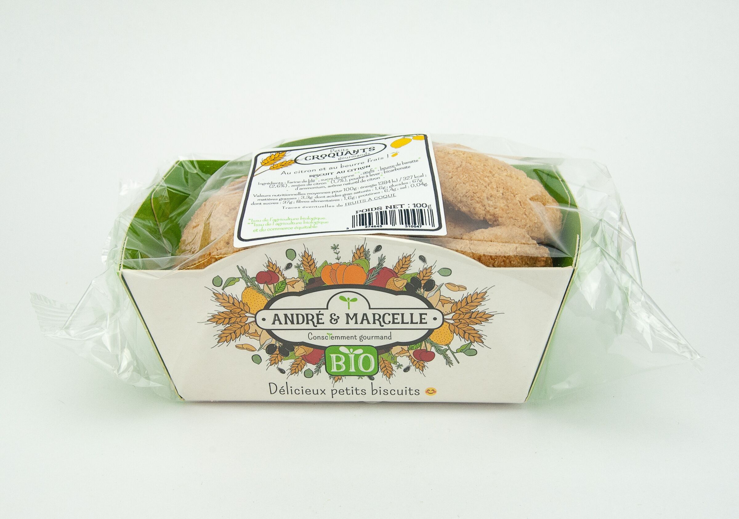 Crujientes de limón ECOLÓGICOS