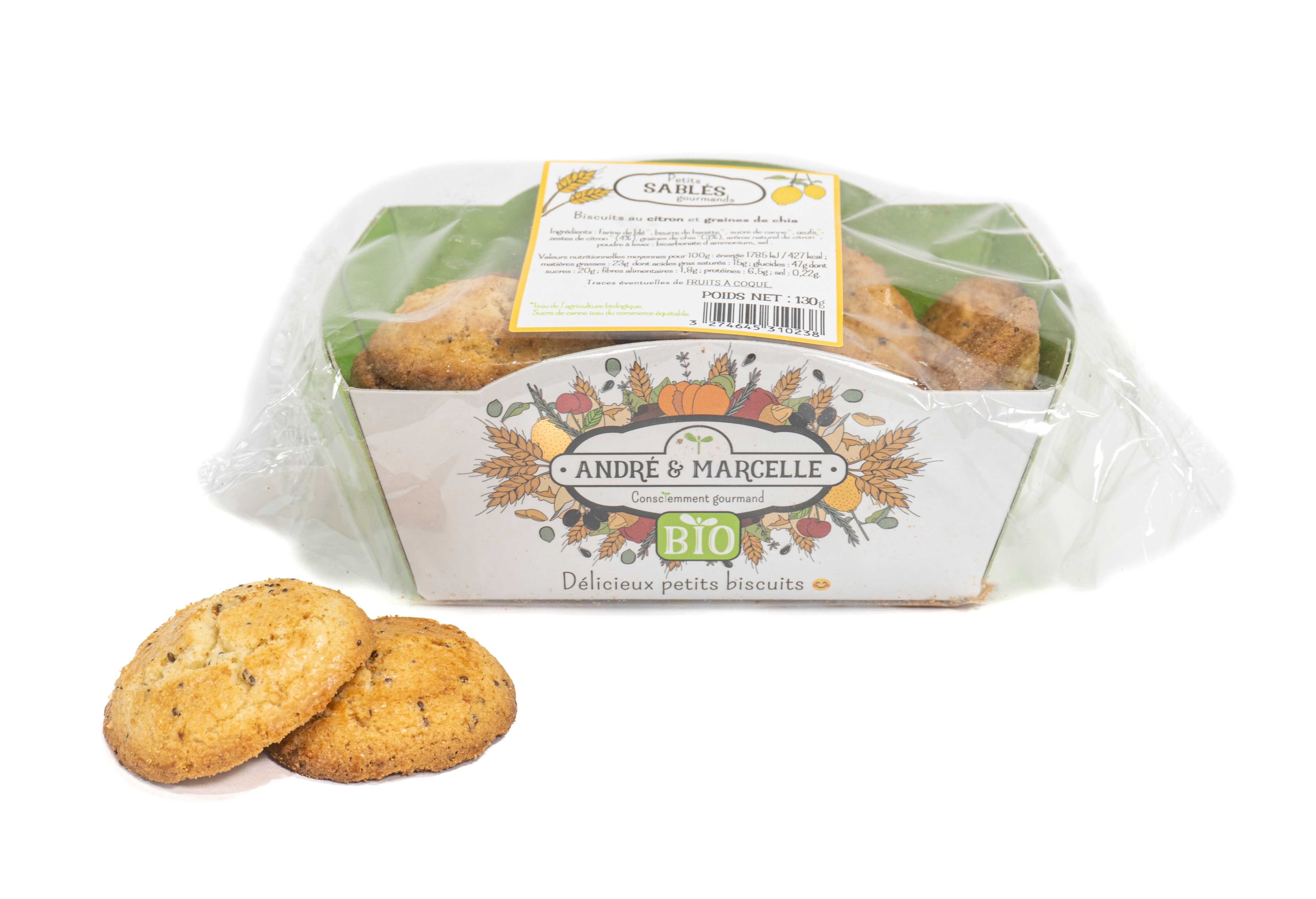 Frollini BIOLOGICI al limone/semi di chia