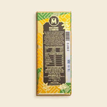 Mint & Orange Dong Nai 68% Mini Chocolate Bar – VIETNAM 24g (English version) 2