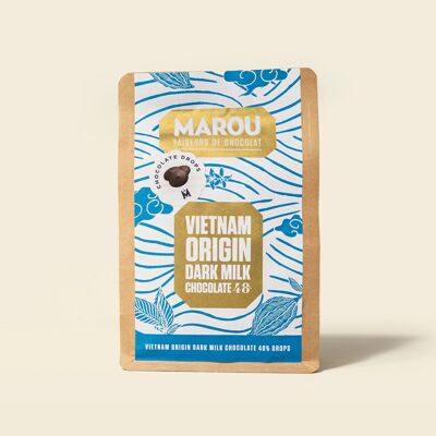 Milchschokoladenkuvertüre 48 % – VIETNAM 500 g (englische Version)