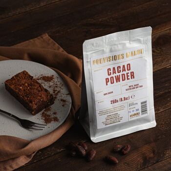 100% Cacao Powder Pouch – VIETNAM 250g (English version) 3