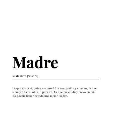 Madre Dictionary Art Print