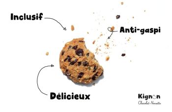 Mini biscuits anti-gaspi & inclusif CHOCOLAT-NOISETTE format SNACKING (Paquet de 36g) 2