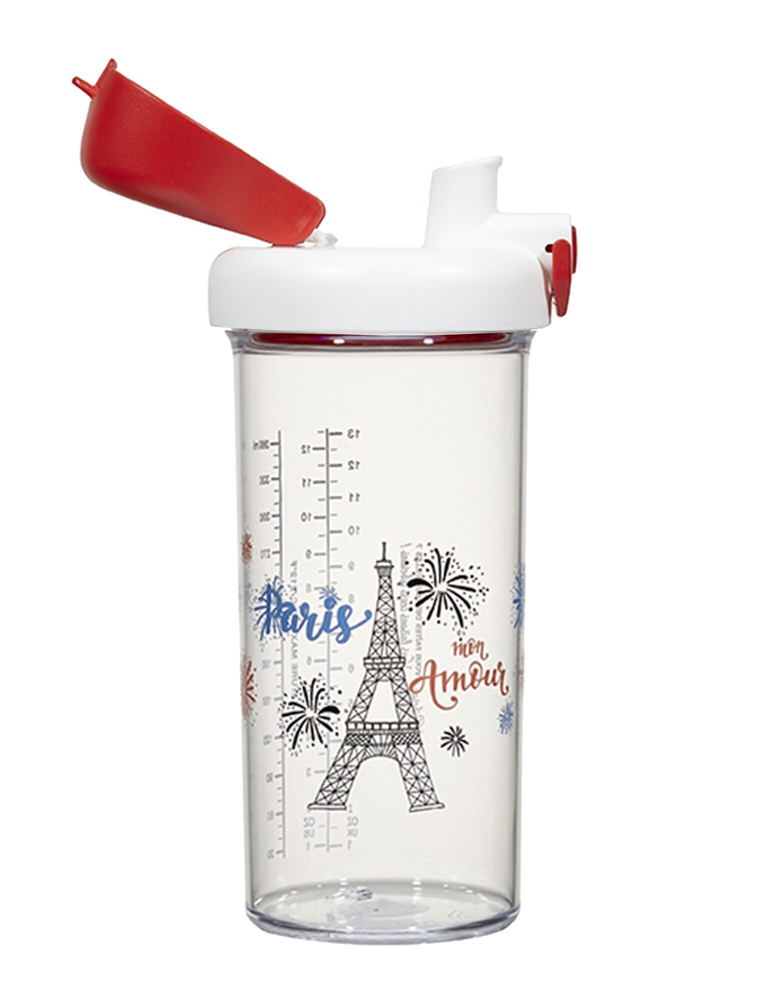 GM 500 ml Paris Mon Amour Wasserflasche mit Fruchtfilter