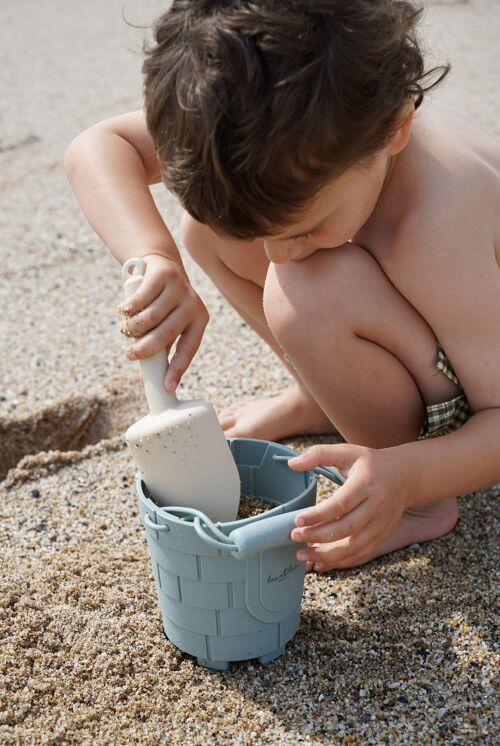 Jouet de sable et plage, Seau et Pelle, leo et lea, set pour bac à sable, Silicone, vacances, Cadeau