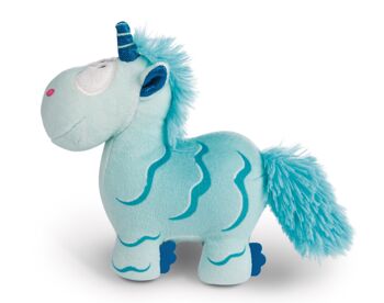 Peluche licorne Aquario 13cm debout VERT 2