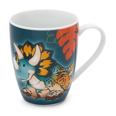 Taza Dino Cerastupsy 310ml 8x10cm con banderola