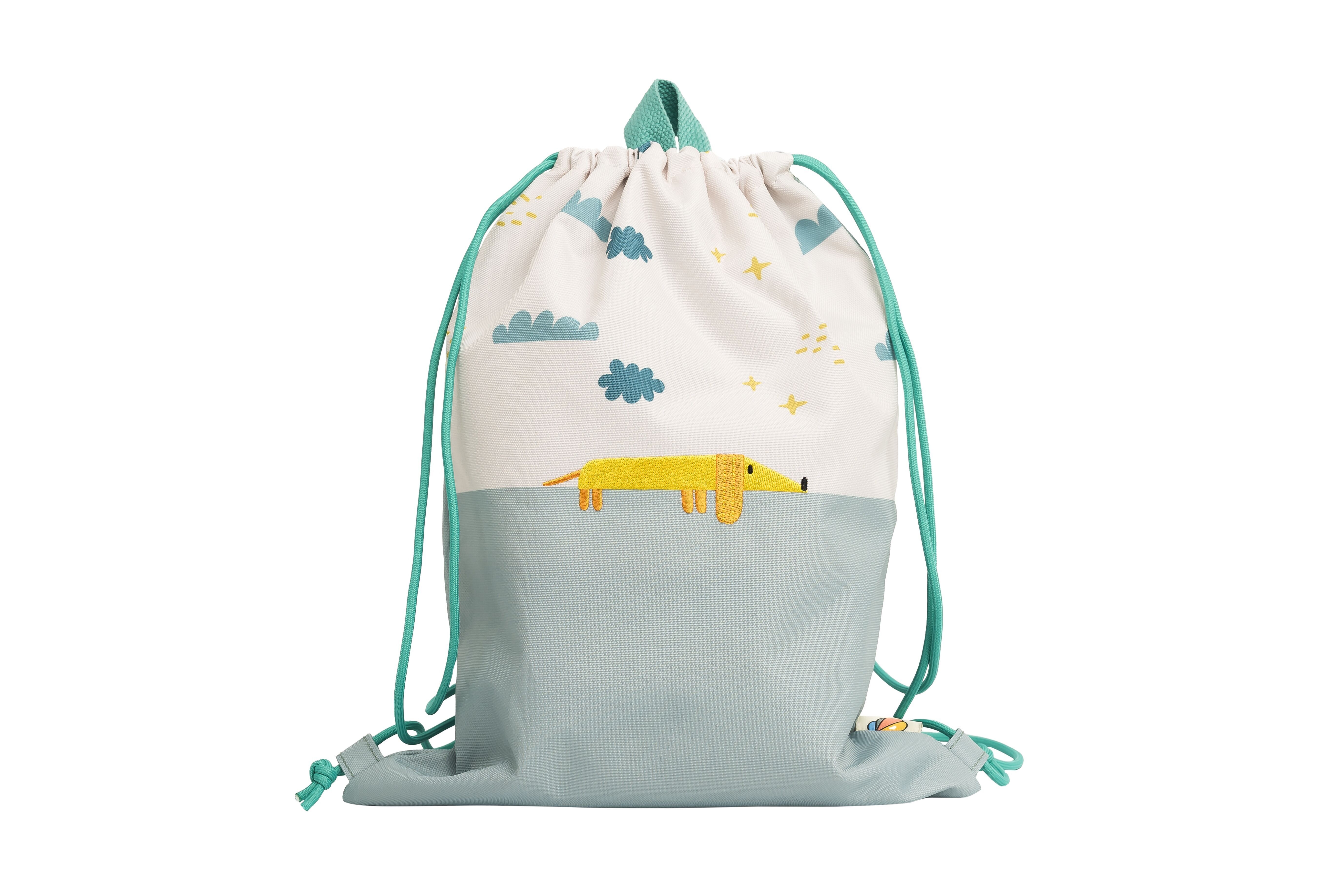 Borsa con coulisse per cane volante per bambini