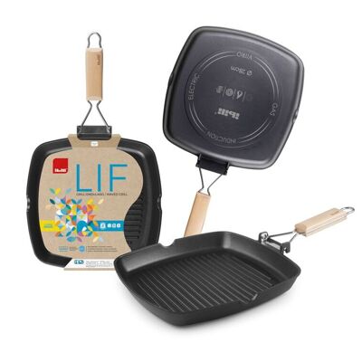 GRILL LIF ASA ABATIBLE ONDULADO 24 CM - 407524 - IBILI