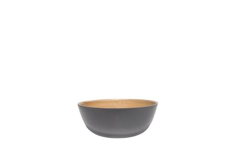 IBILI - Bowl de Bamboo Natural Gris Mate 15x6 cms para Alimentos Secos - Elegancia y Sostenibilidad en tu Mesa