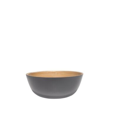 IBILI - Bowl de Bamboo Natural Gris Mate 15x6 cms para Alimentos Secos - Elegancia y Sostenibilidad en tu Mesa