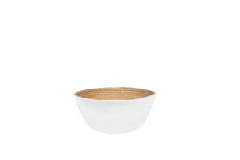 IBILI - Bol en Bambou Naturel Blanc Mat 16x7,5 cm pour Aliments Sèches - Élégance et Durabilité sur votre Table 1