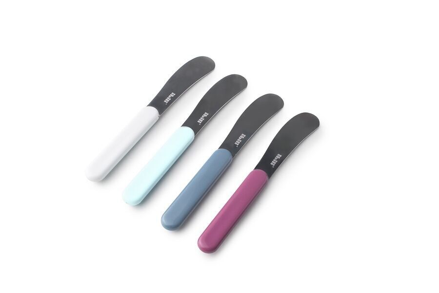 IBILI - Spatola per burro in acciaio inossidabile e plastica - 14,8 cm - Colore casuale