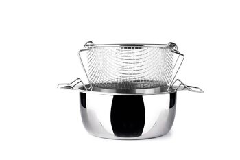 IBILI - Friteuse avec panier induction et couvercle, 20 cm, Inox, Adapté à l'induction 3