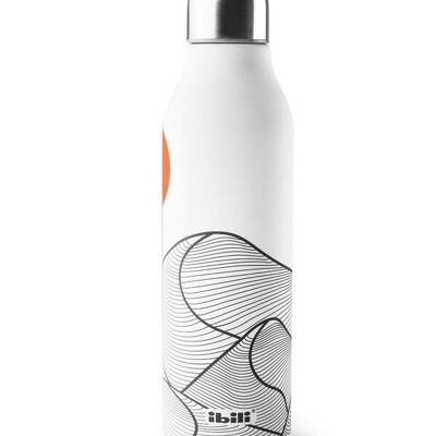 IBILI - Bottiglia termica Gailur a doppia parete da 500 ml, Acciaio inossidabile 18/10, Doppia parete, Riutilizzabile