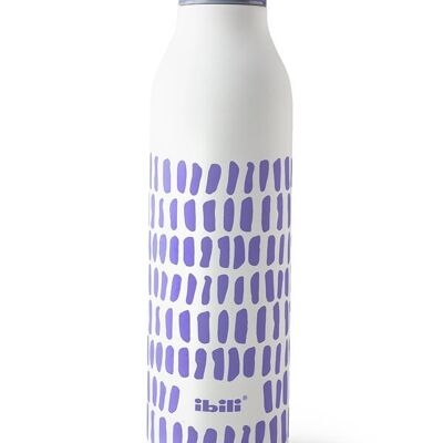 IBILI - Bottiglia termica in tela a doppia parete da 500 ml, Acciaio inossidabile 18/10, Doppia parete, Riutilizzabile