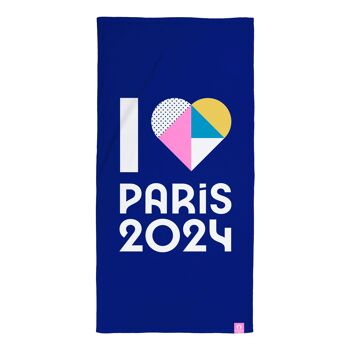 Drap de Bain Jeux Olympiques Paris 2024 OLY Coeur 2