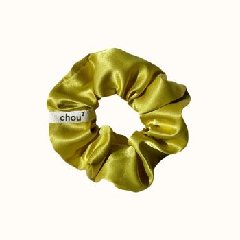 Chouchou satin olive 1