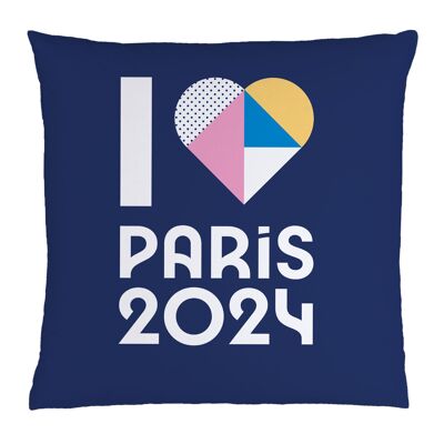Kissen für die Olympischen Spiele 2024 in Paris Oly Cœur