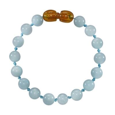 Natural stone baby bracelet - Aquamarine