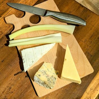 Planche à découper en bois de hêtre | Planche de charcuterie au fromage de bois durable 2