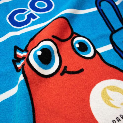 Drap de bain Mascotte Jeux Olympiques Paris 2024 OLY Summer