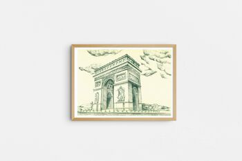 Affiche A3 - L'Arc de Triomphe, Paris 1