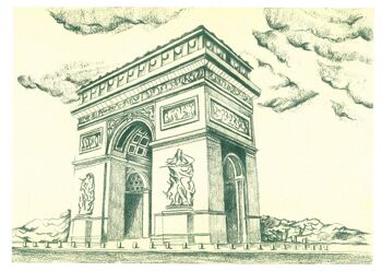 Affiche A3 - L'Arc de Triomphe, Paris 3