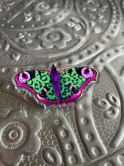 Pin's en acrylique recyclé - Papillon n°1