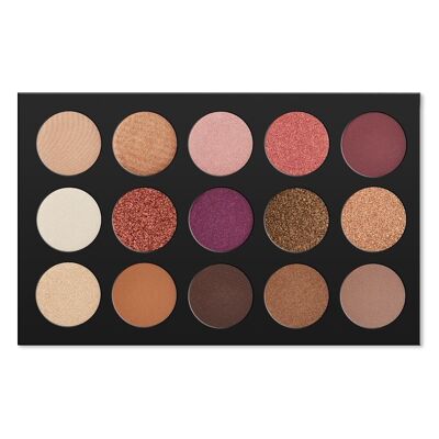 Paleta de Sombras “Spicy Nudes” (15 piezas)