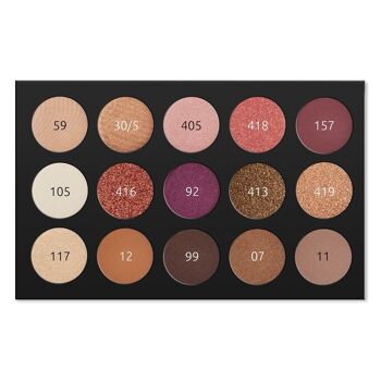 Palette d'ombres « Spicy Nudes » (15 pièces) 3